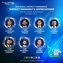 District President's Appreciations